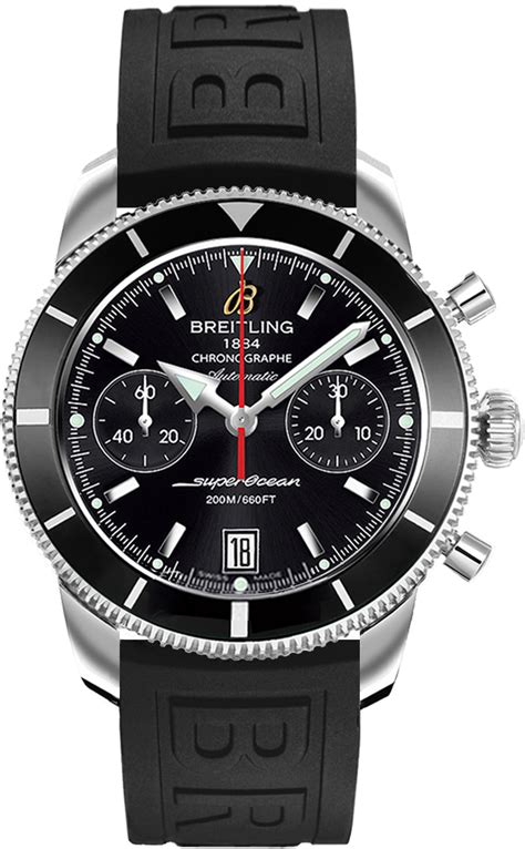 breitling superocean heritage black replica|breitling superocean heritage 44 chronograph.